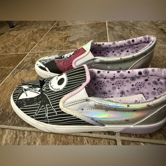 Disney Women's Slip-On Sneakers - Black and Multicolor - Picture 3 of 6